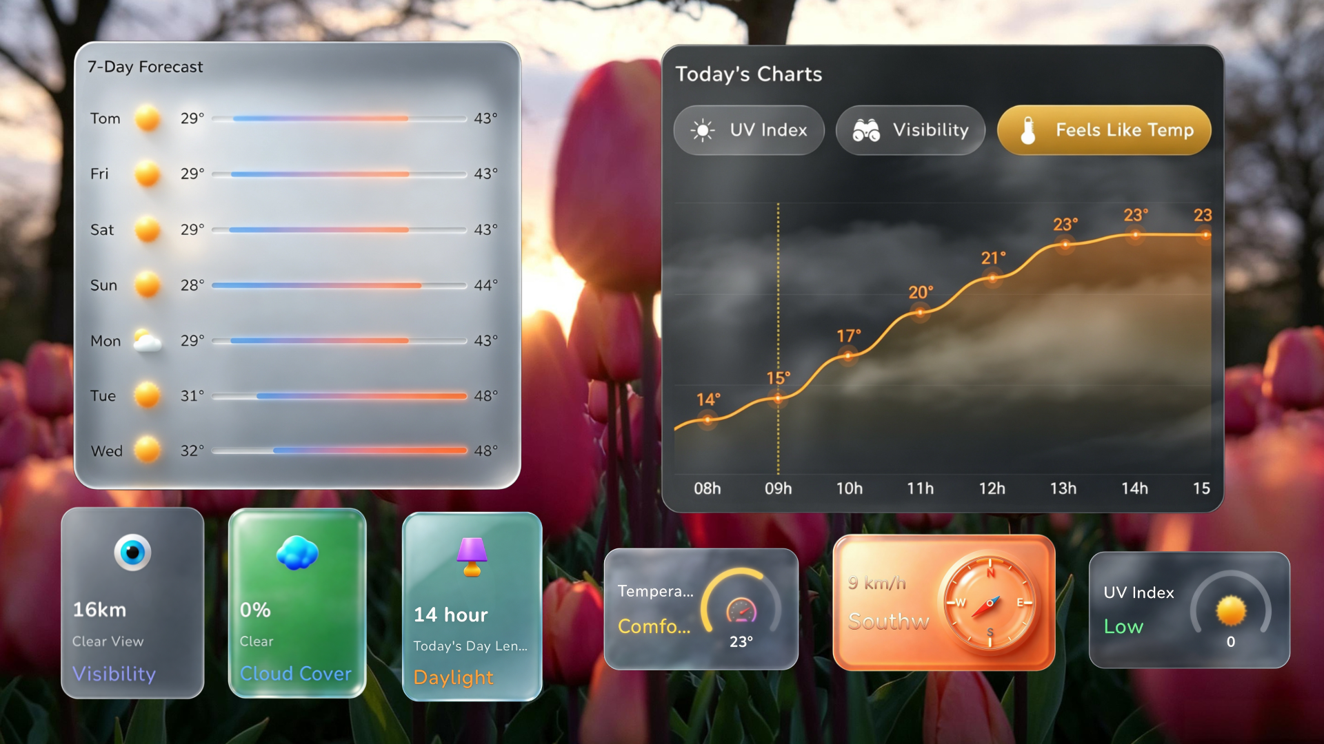 Weather Mind weather widgets overview