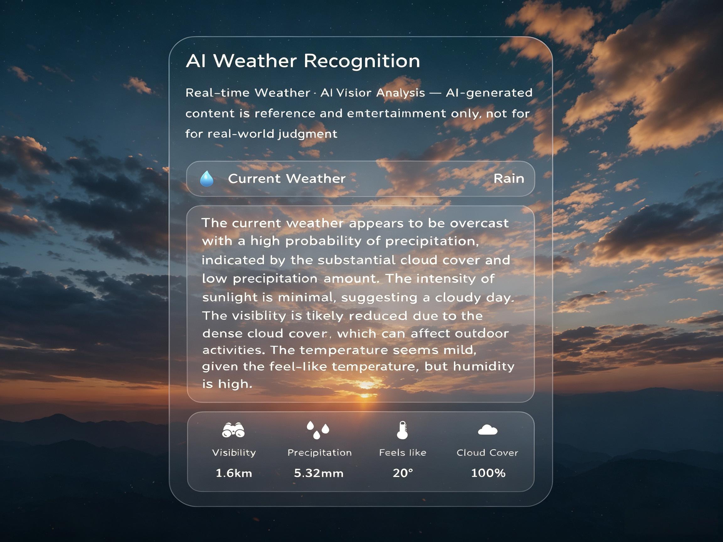 AI Weather Recognition Preview Map