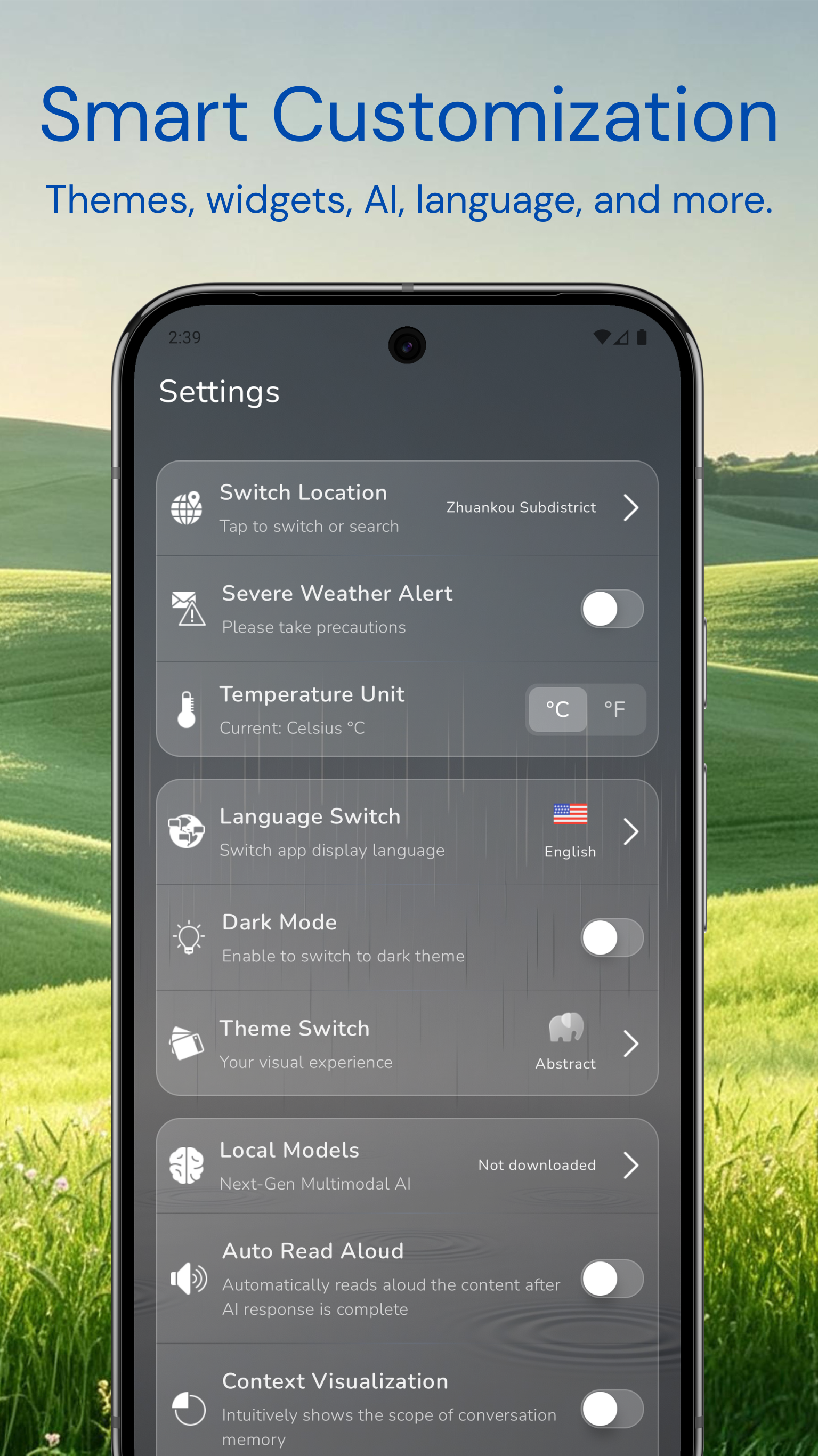 Weather Settings